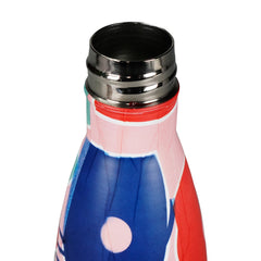 Abstract Theme Multicolor water bottle steel 500ml cap open