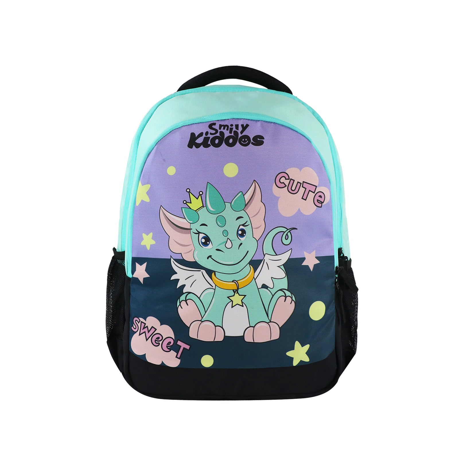 Junior School Bag Cute Dragon green front