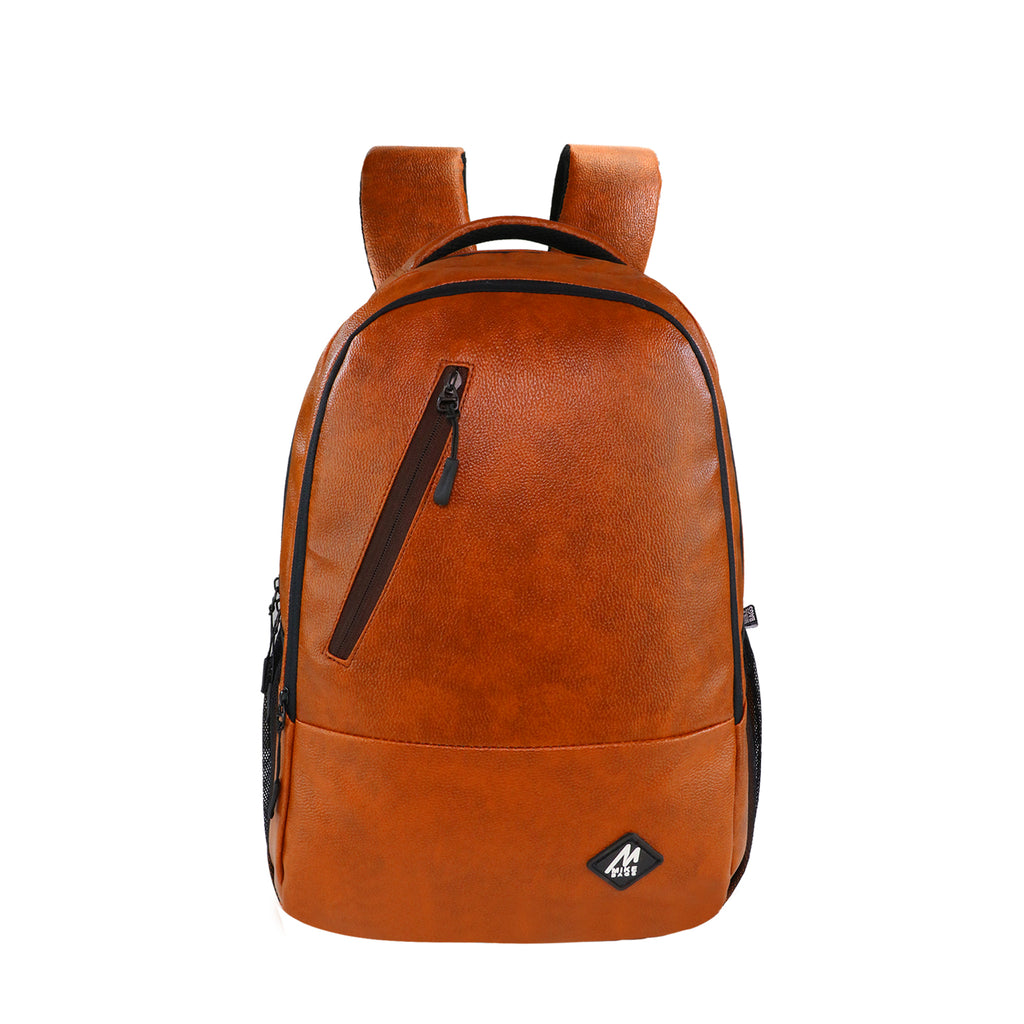 Full Grain Leather Backpack Men Leather Laptop Backpack Retro School B –  Unihandmade