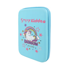 Smily Kiddos Single Compartment Eva Pencil Unicorn Power- Light Blue