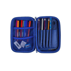 Single Compartment Pencil Case V3 | Gamer Theme | Durable & Spacious Hardtop Stationery Organizer - Blue