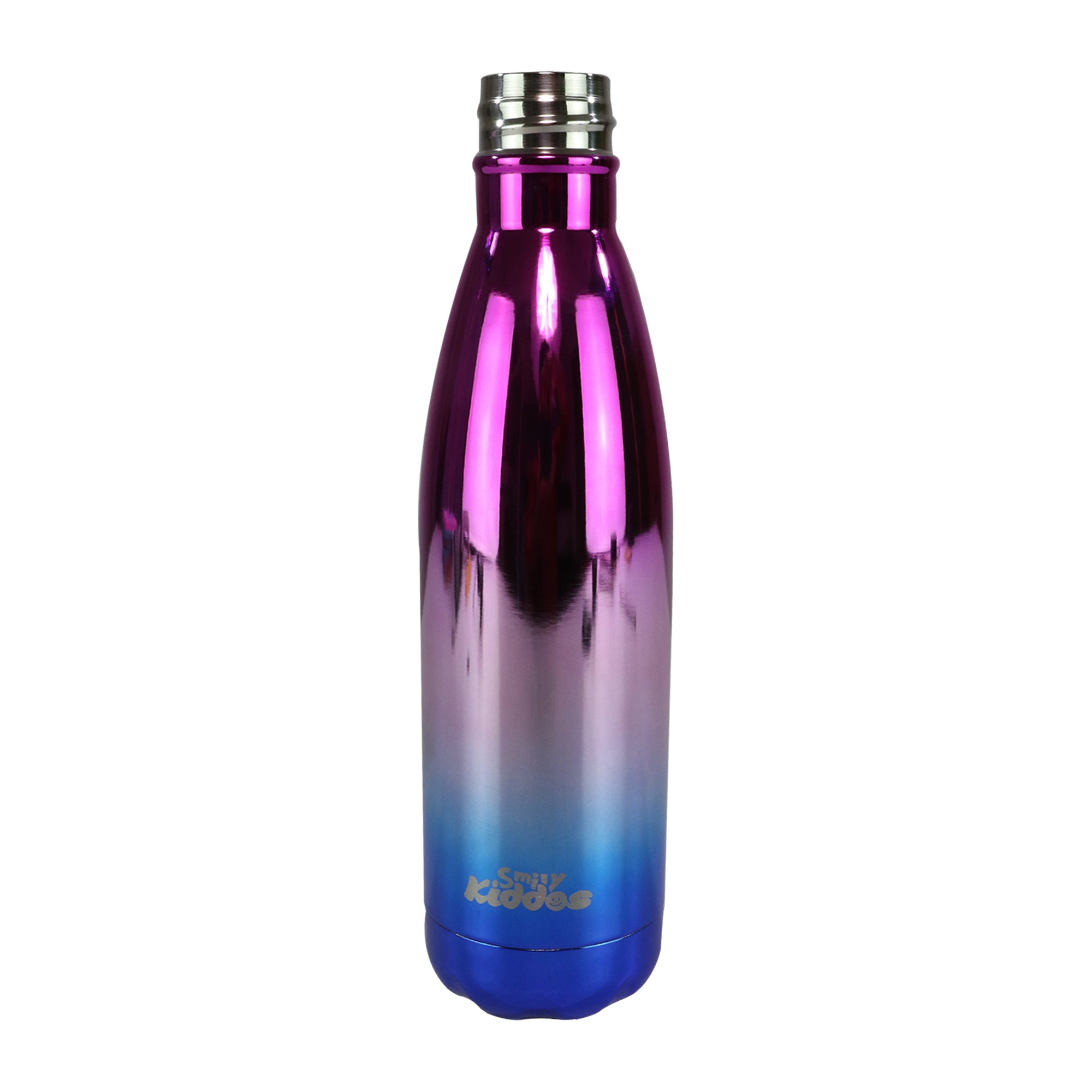 Smily Kiddos 500 ML Stainless Steel Holographic Water Bottle - Glossy Purple