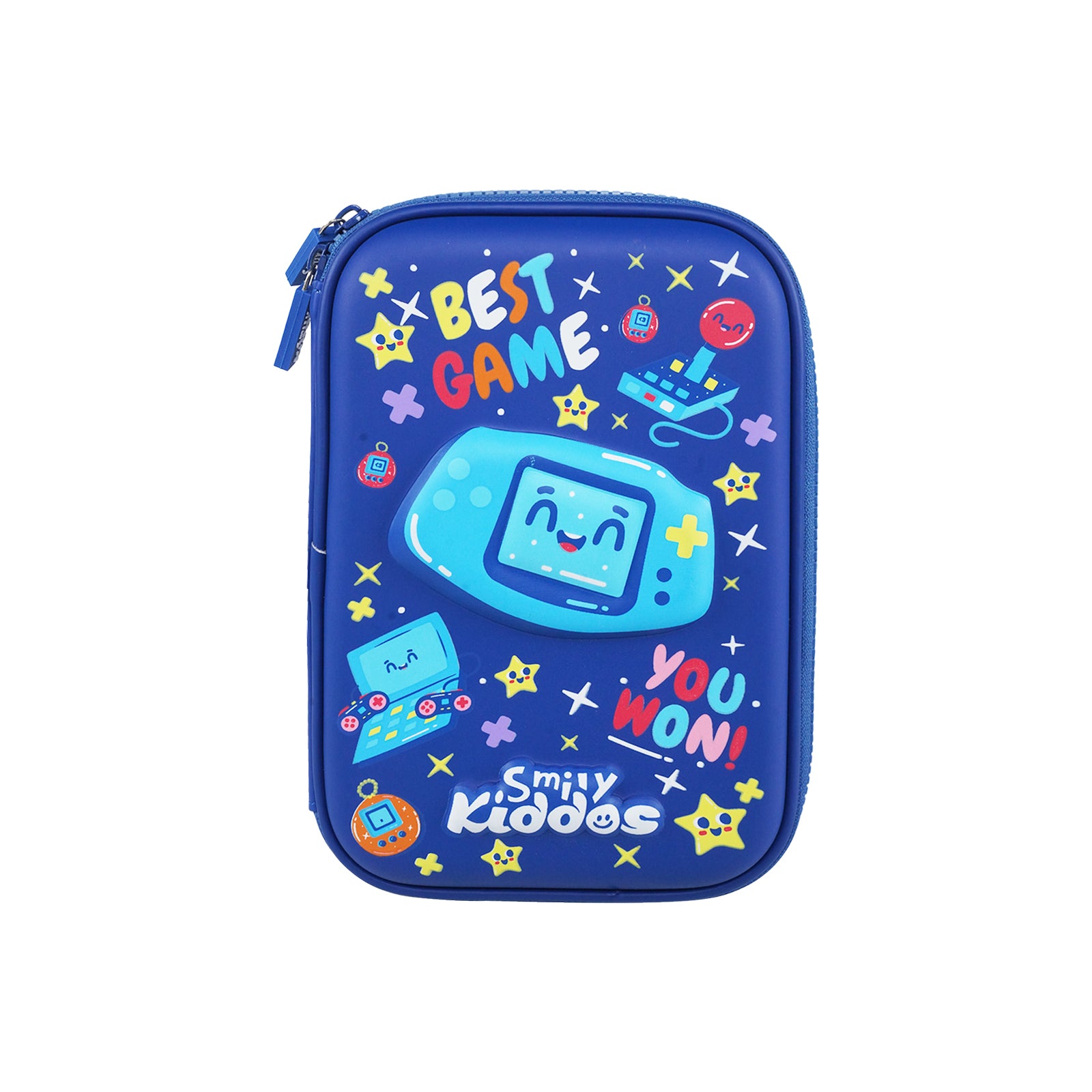 Gamer Theme 3-in-1 School Combo Pack | Backpack, Insulated Lunch Bag & Hardtop Pencil Case – Blue