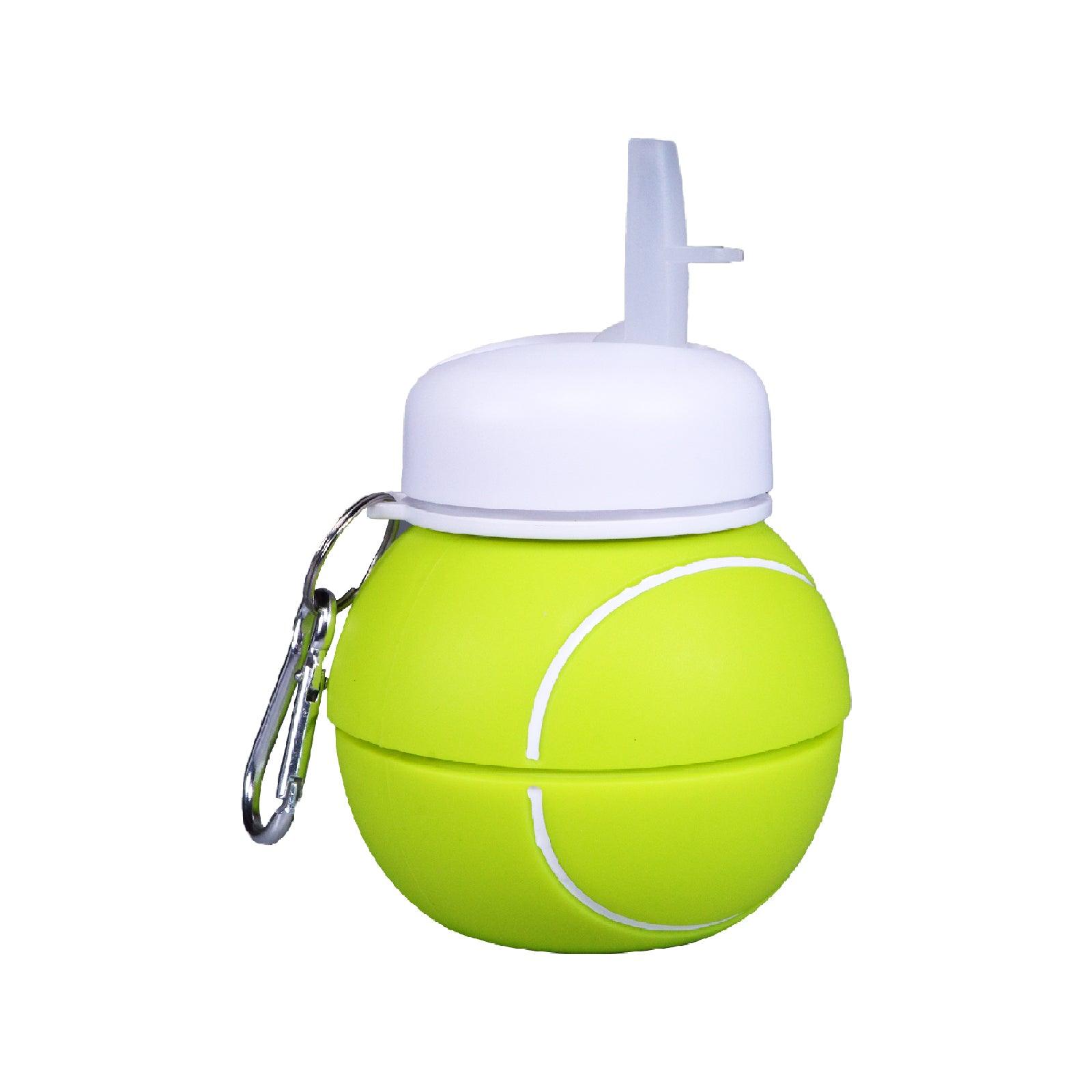 Smily Kiddos Silicone Expandable & Foldable Tennis Ball  Silicone Water Bottle | Capacity 550 mL