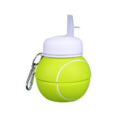 Smily Kiddos Silicone Expandable & Foldable Tennis Ball  Silicone Water Bottle | Capacity 550 mL