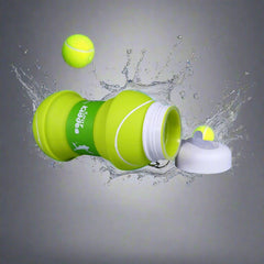 Smily Kiddos Silicone Expandable & Foldable Tennis Ball  Silicone Water Bottle | Capacity 550 mL