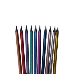 Metallic Color Pencils – Set of 10 | Shimmering & Vibrant Shades