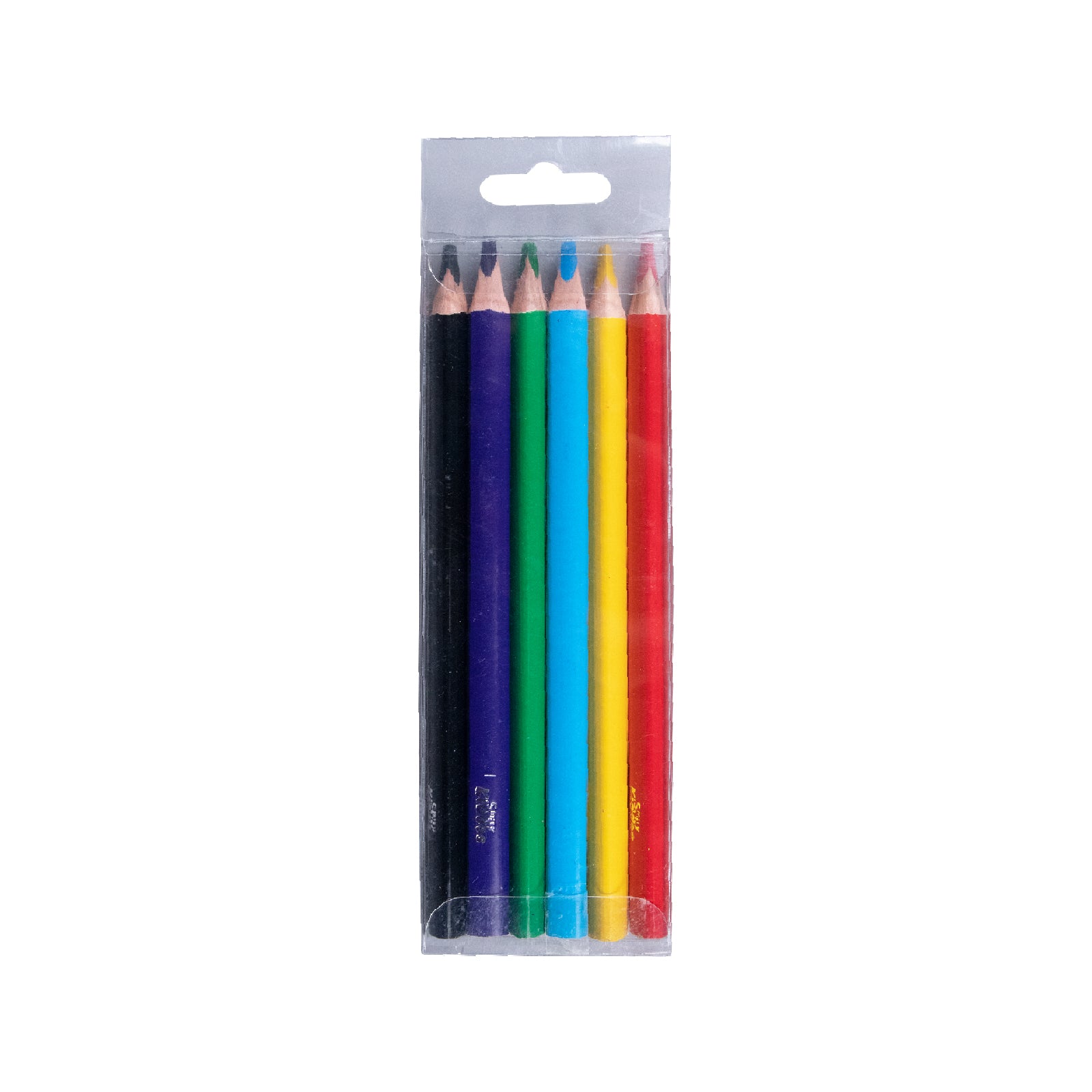 Jumbo Color Pencils – Set of 6 Vibrant & Easy-Grip Pencils for Kids