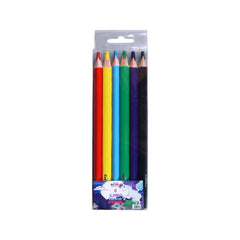 Jumbo Color Pencils – Set of 6 Vibrant & Easy-Grip Pencils for Kids