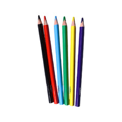 Jumbo Color Pencils – Set of 6 Vibrant & Easy-Grip Pencils for Kids