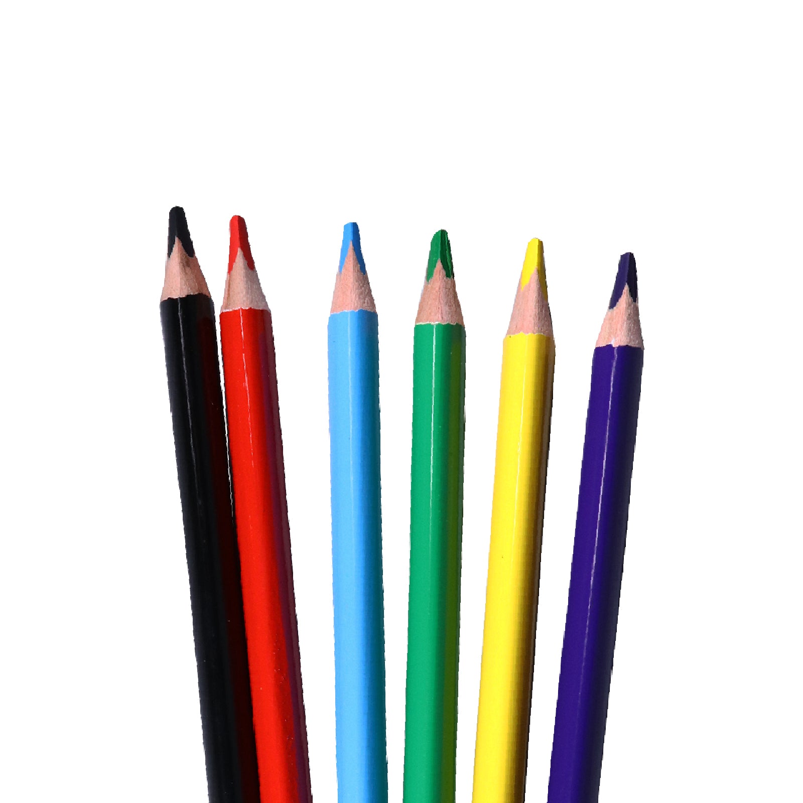 Jumbo Color Pencils – Set of 6 Vibrant & Easy-Grip Pencils for Kids