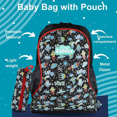 Image of Smily Kiddos Baby Bag with Pouch - Space Theme