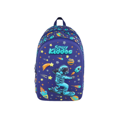 Smily Kiddos 15L EVA Shell Backpack | Space Astronaut Theme | Blue | Durable & Spacious School Bag | 45 x 30 x 14 cm