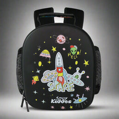 Smily Kiddos Eva Pre School Backpack Space Theme - Black