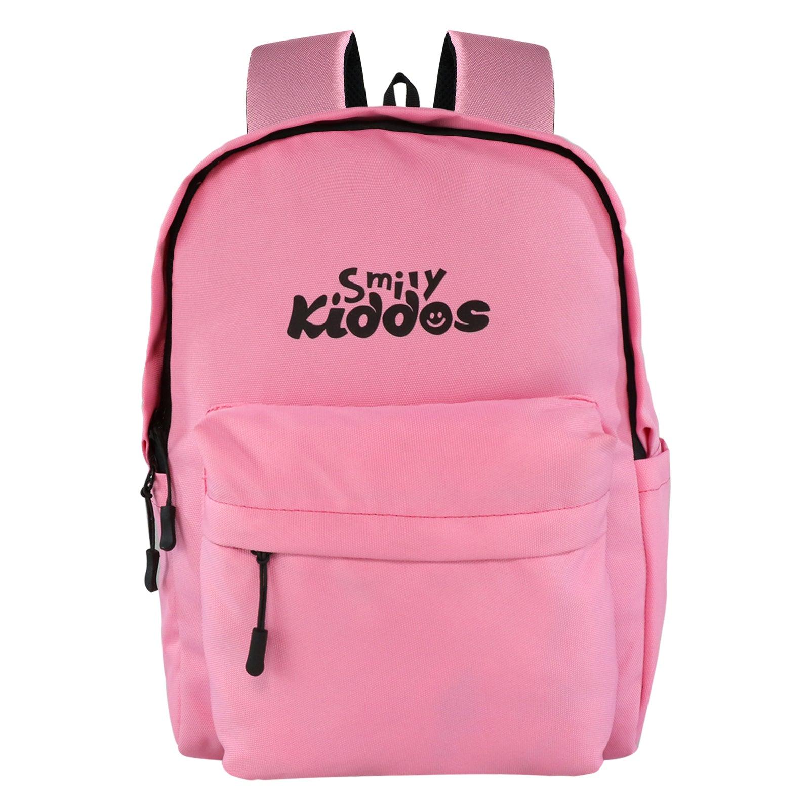 Smily Kiddos Day Backpack with Pouch - Pink