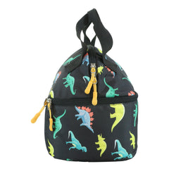 Smily Kiddos Double Decker Lunch Bag Dino Theme - Black LxWxH :25.5 X 17 X 20 CM