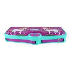 Smily Kiddos Multi Functional Pop Out Pencil Box for Kids Stationery for Children - Unicorn Theme - purple