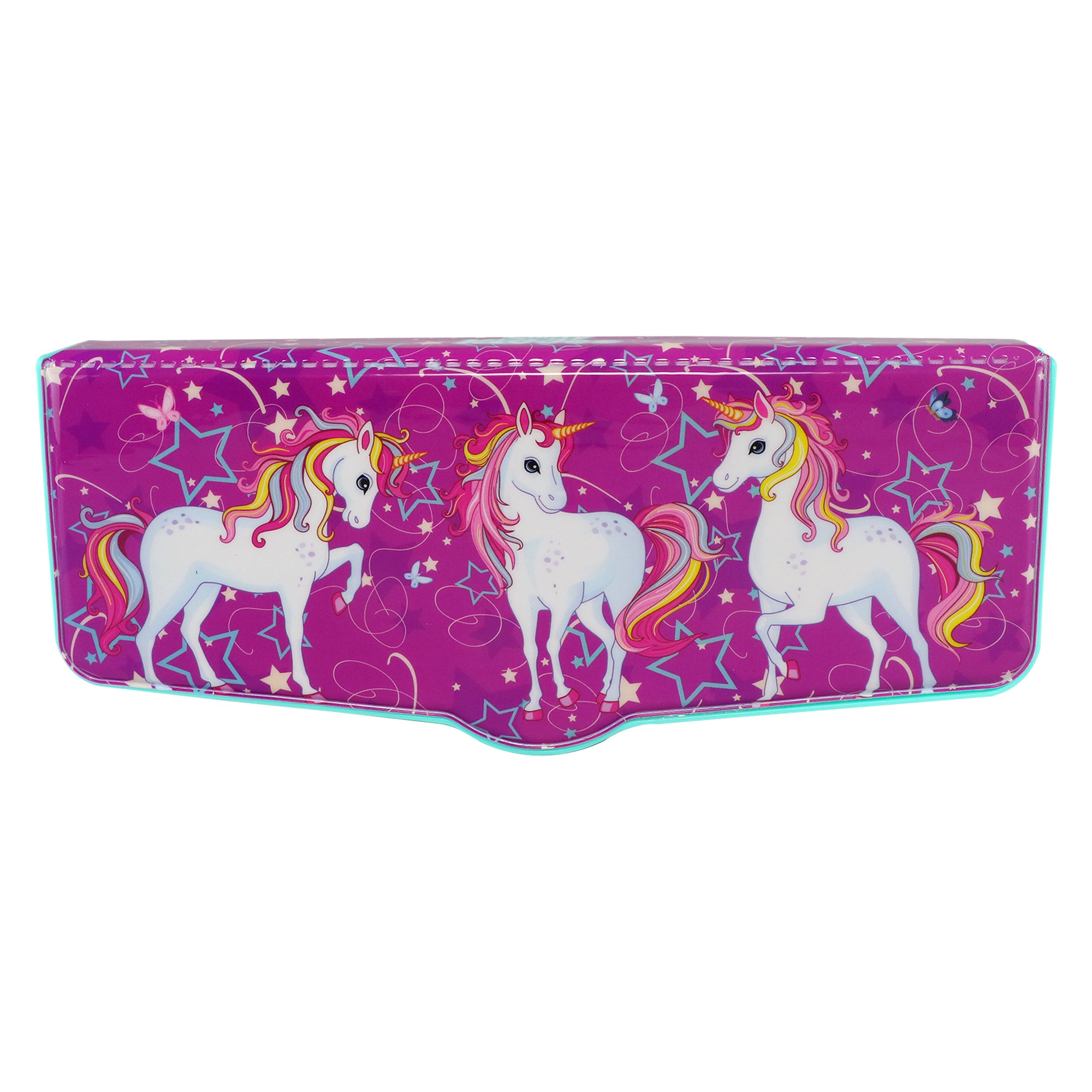 Smily Kiddos Multi Functional Pop Out Pencil Box for Kids Stationery for Children - Unicorn Theme - purple