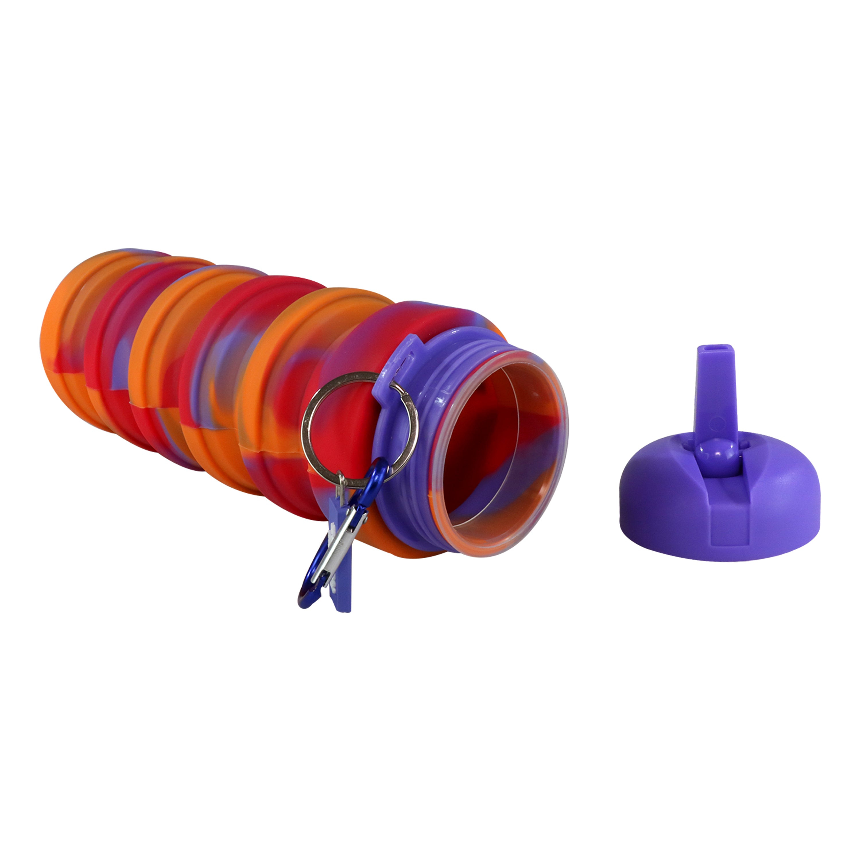 Smily Kiddos Silicone Expandable & Foldable Water Bottle Violet