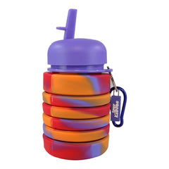 Smily Kiddos Silicone Expandable & Foldable Water Bottle Violet