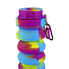 Smily Kiddos Silicone Expandable & Foldable Water Bottle Purple