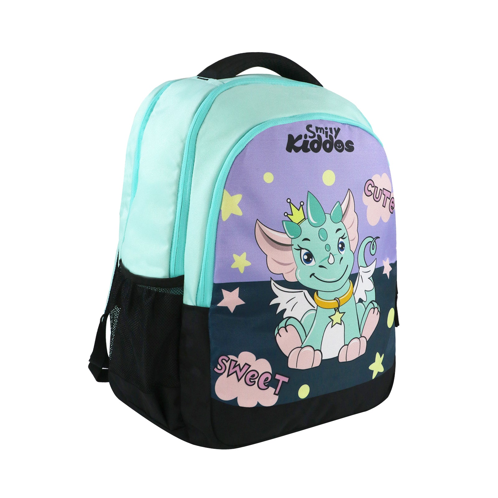 Junior School Bag Cute Dragon green right side