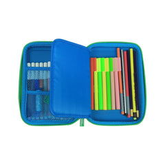 Scented Hardtop Single Compartment Pencil Case - Blue