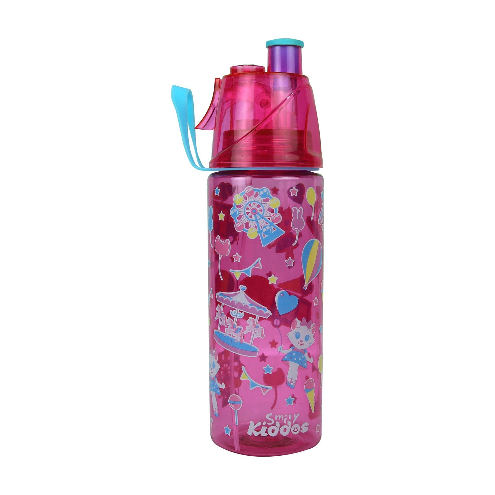 Smily Kiddos Sports Drink Bottle Pink - 550 ml