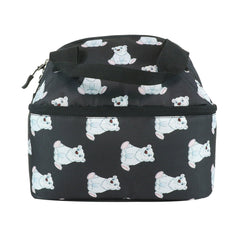 Smily Kiddos Double Decker Lunch Bag Panda Theme - Black LxWxH :25.5 X 17 X 20 CM