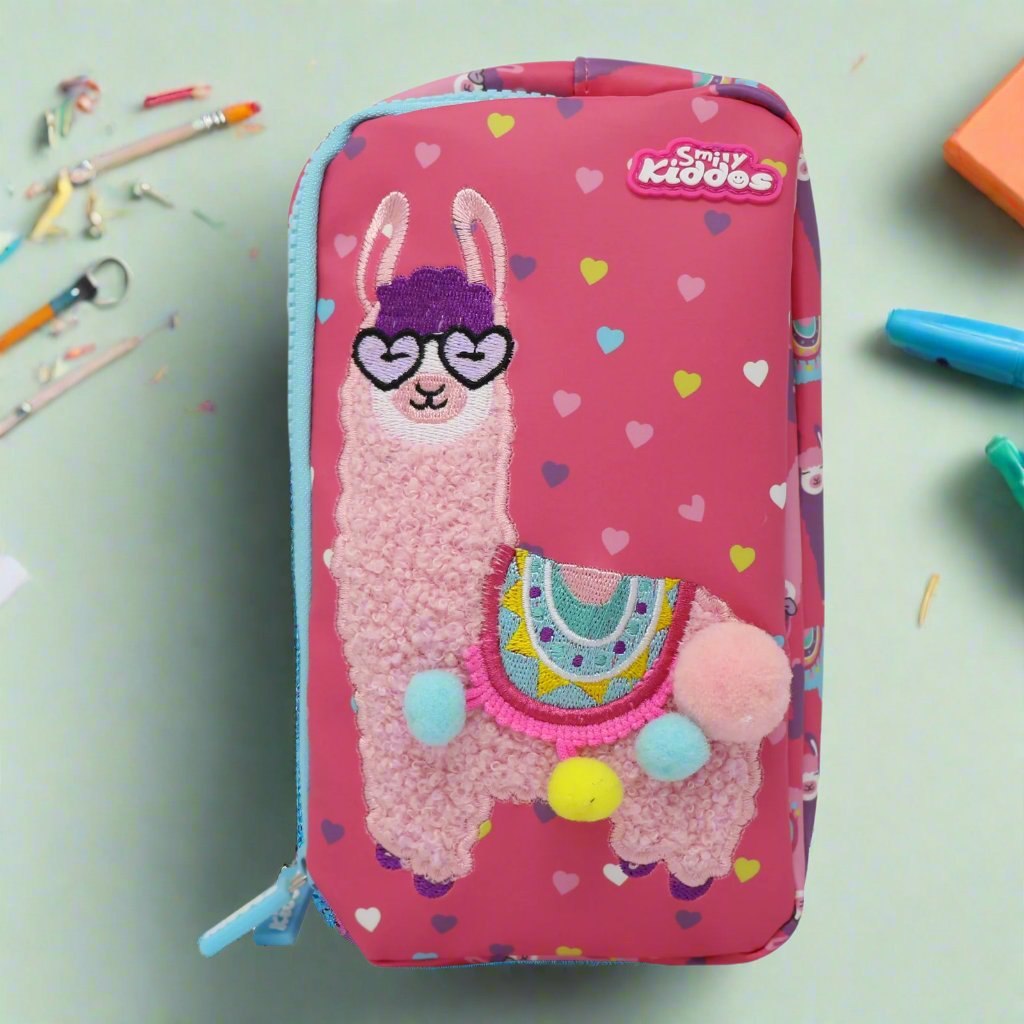 Smily Llama Pencil Case