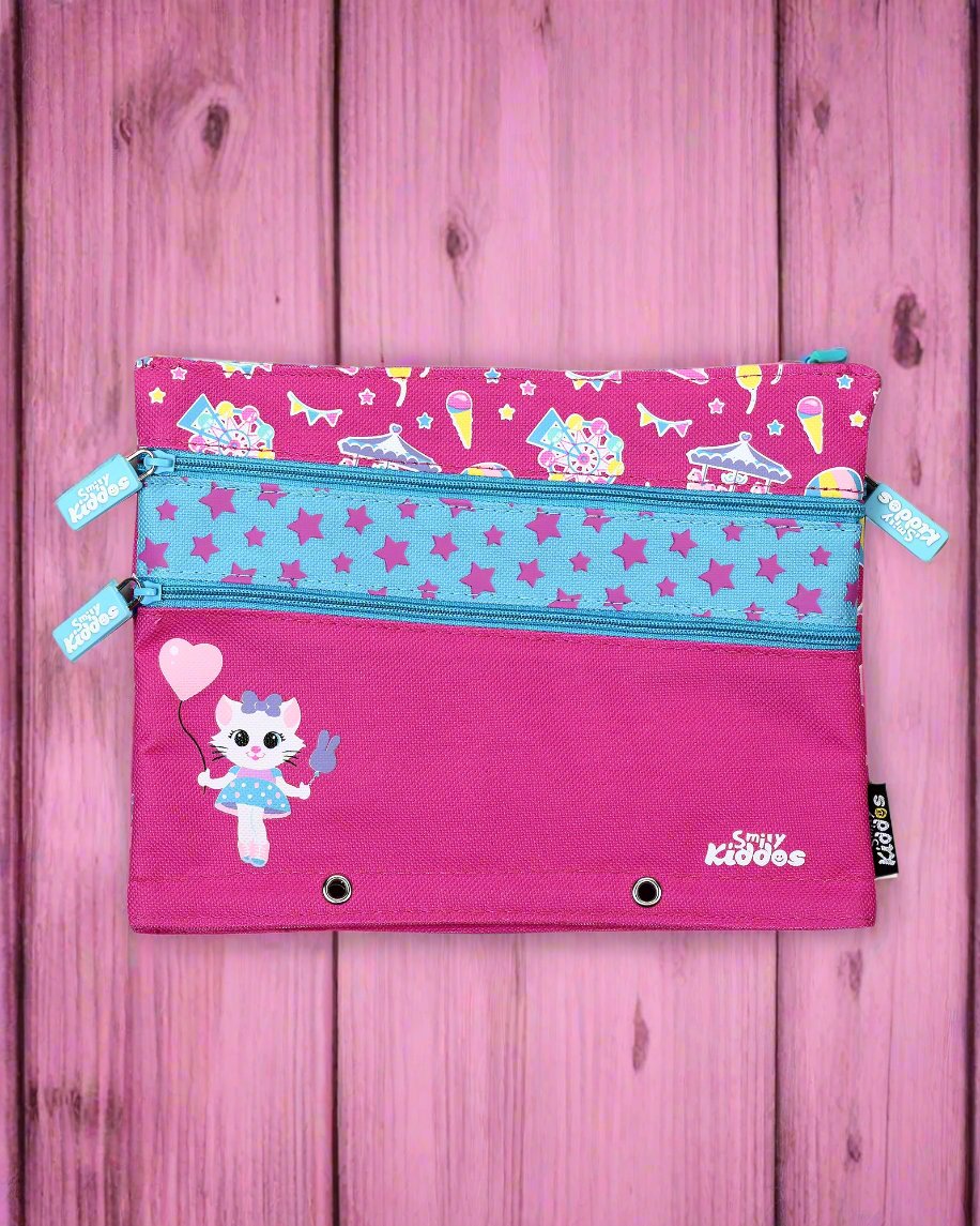 Smily Kiddos Fancy A5 Pencil Case pink