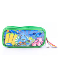 Smily Kiddos Fancy Transparent Pencil Case Blue