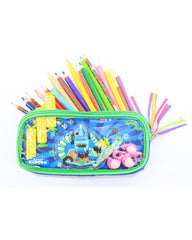 Smily Kiddos Fancy Transparent Pencil Case Blue