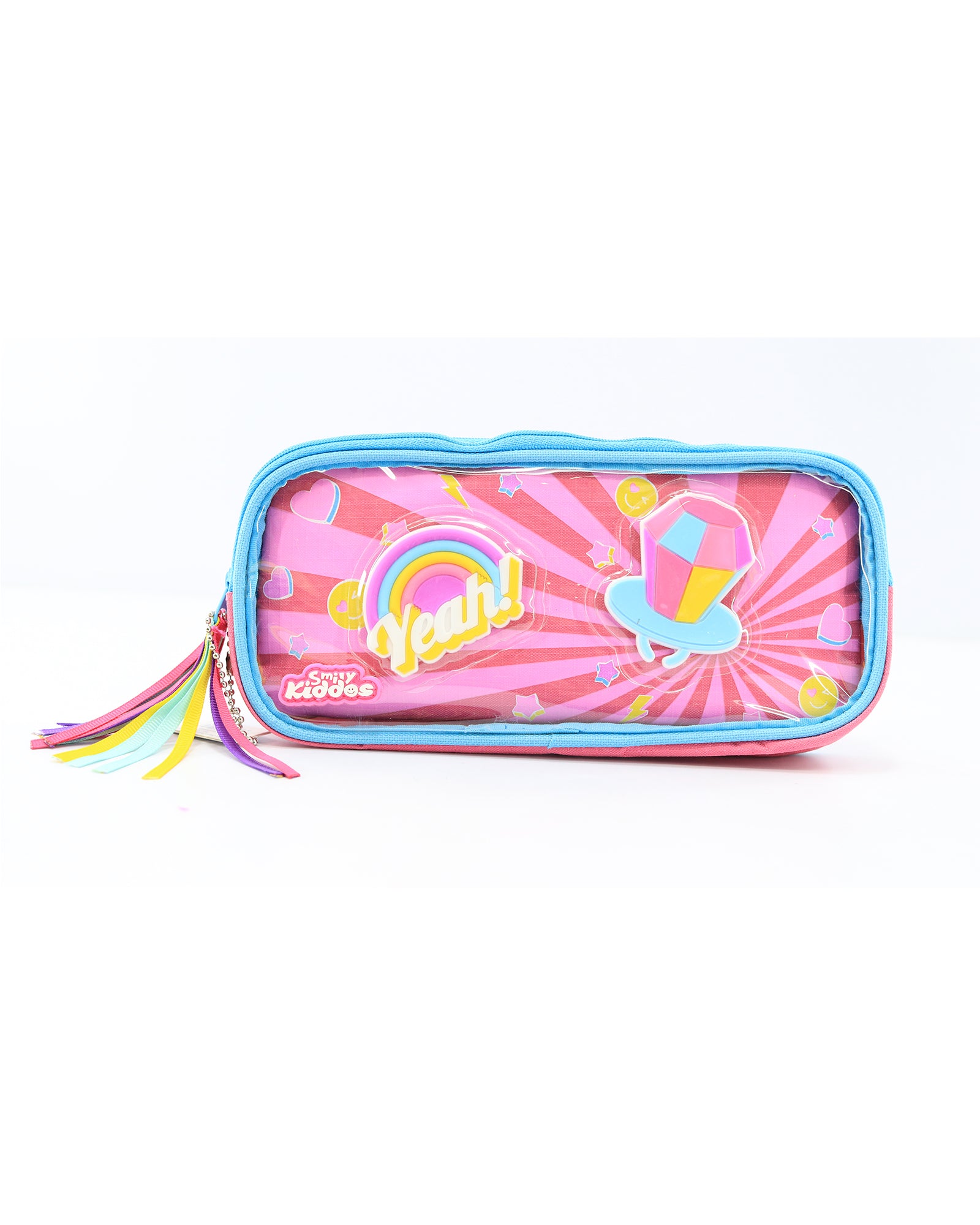 Smily Kiddos Fancy Transparent Pencil Case Pink