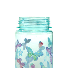 Smily Kiddos Straight Water Bottle With Flip Top Nozzle Butterfly