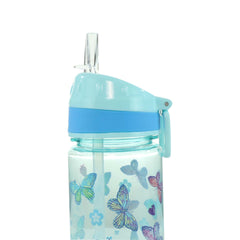 Smily Kiddos Straight Water Bottle With Flip Top Nozzle Butterfly