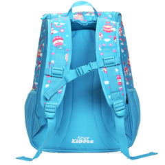 U Shape Backpack Light Blue back side bag 2