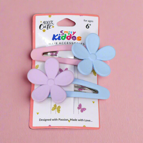 Image of Smily kiddos Floral Hair Clip Set- 2