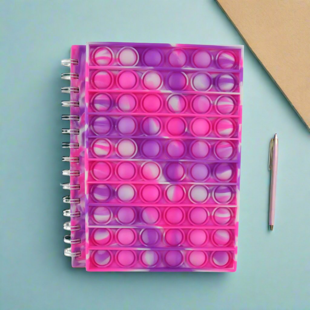 Smily Kiddos Pop IT spiral Note book - Pink