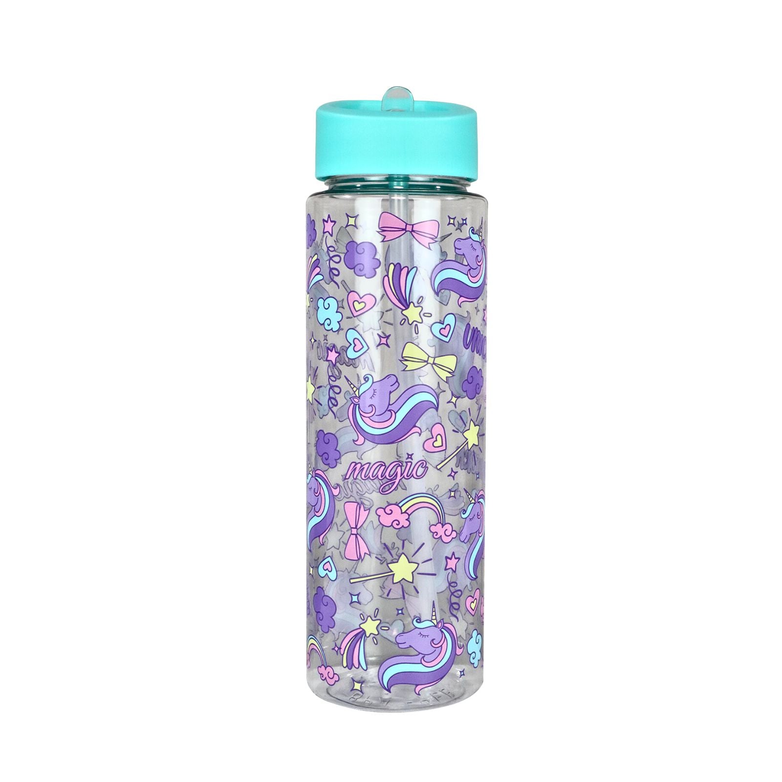 Smily kiddos Sipper Bottle 750 ml - Unicorn Theme | Sea Green