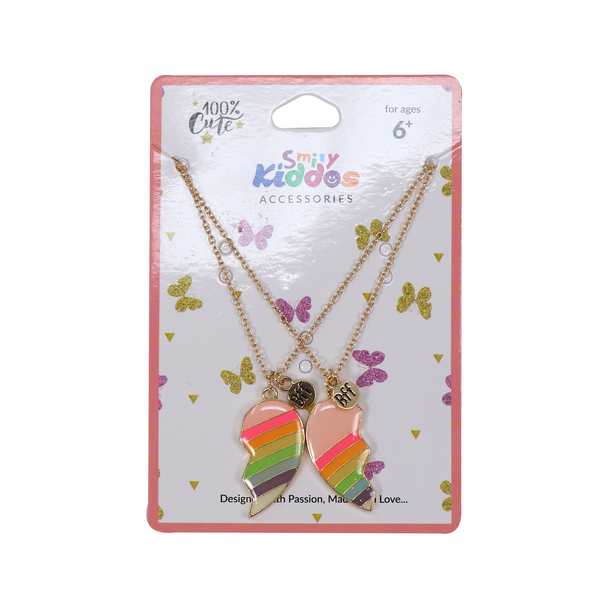 Smily Kiddos Rainbow Heart Necklace