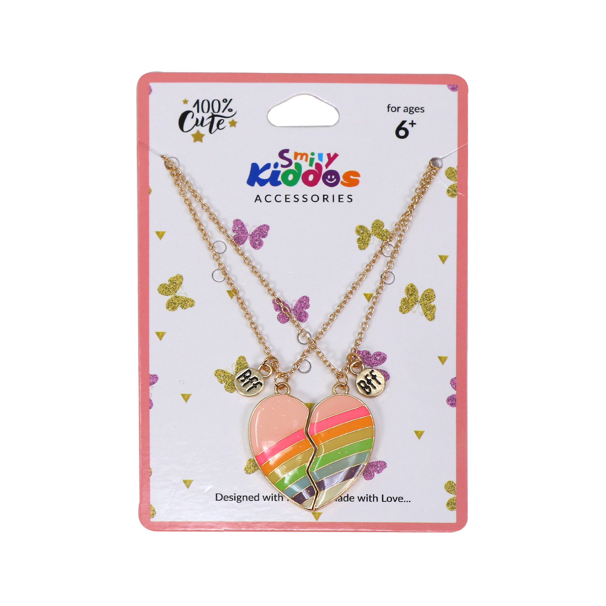 Smily Kiddos Rainbow Heart Necklace