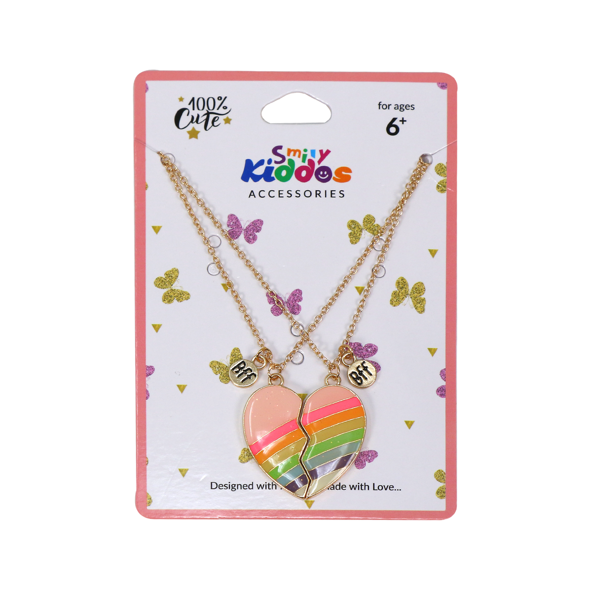 Smily Kiddos Rainbow Heart Necklace