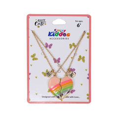 Smily Kiddos Rainbow Heart Necklace