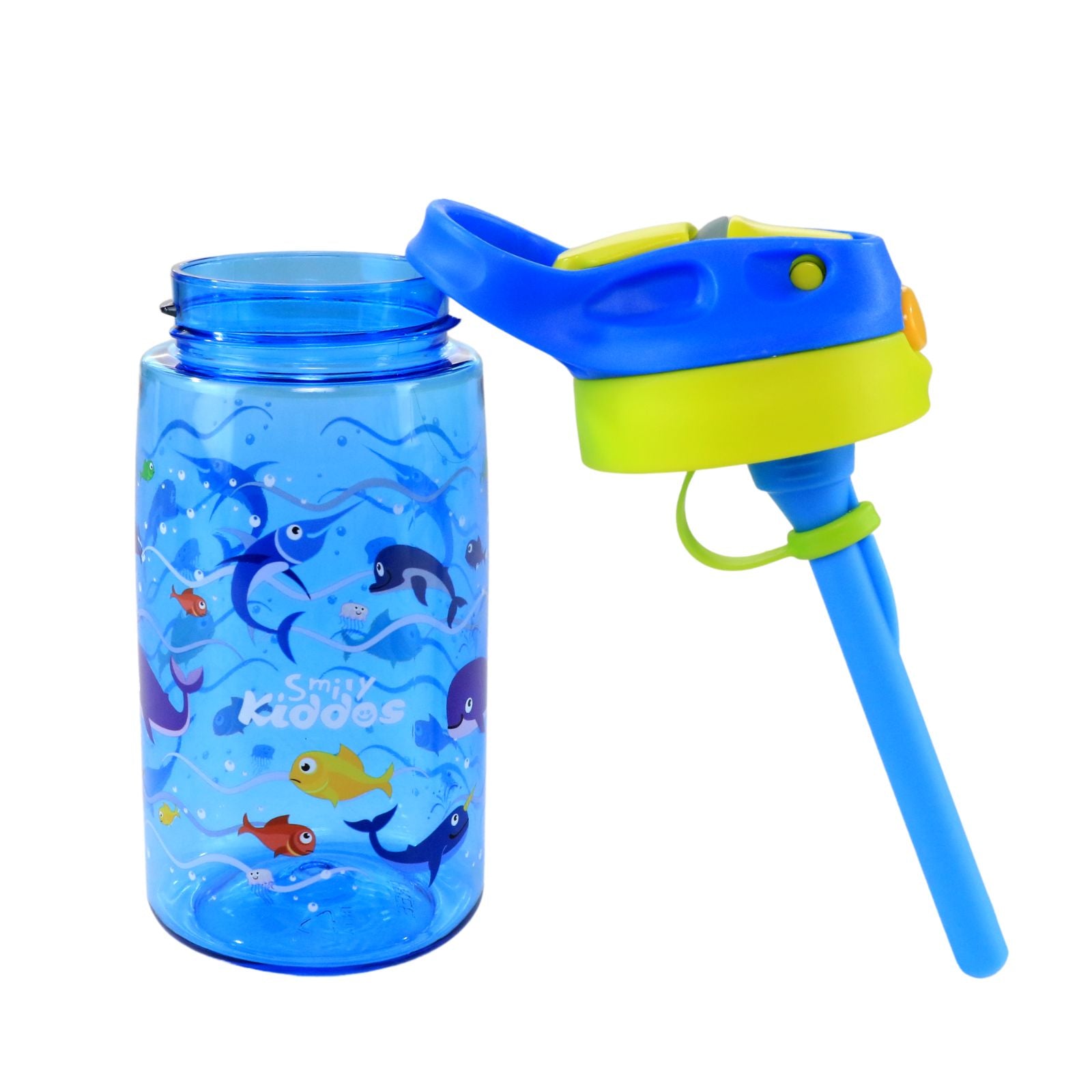 Smily kiddos Sipper Bottle 450 ml - Ocean Theme Blue