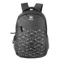 SIRIUS Laptop  LTP 03 Backpack  geometric print Grey & Black