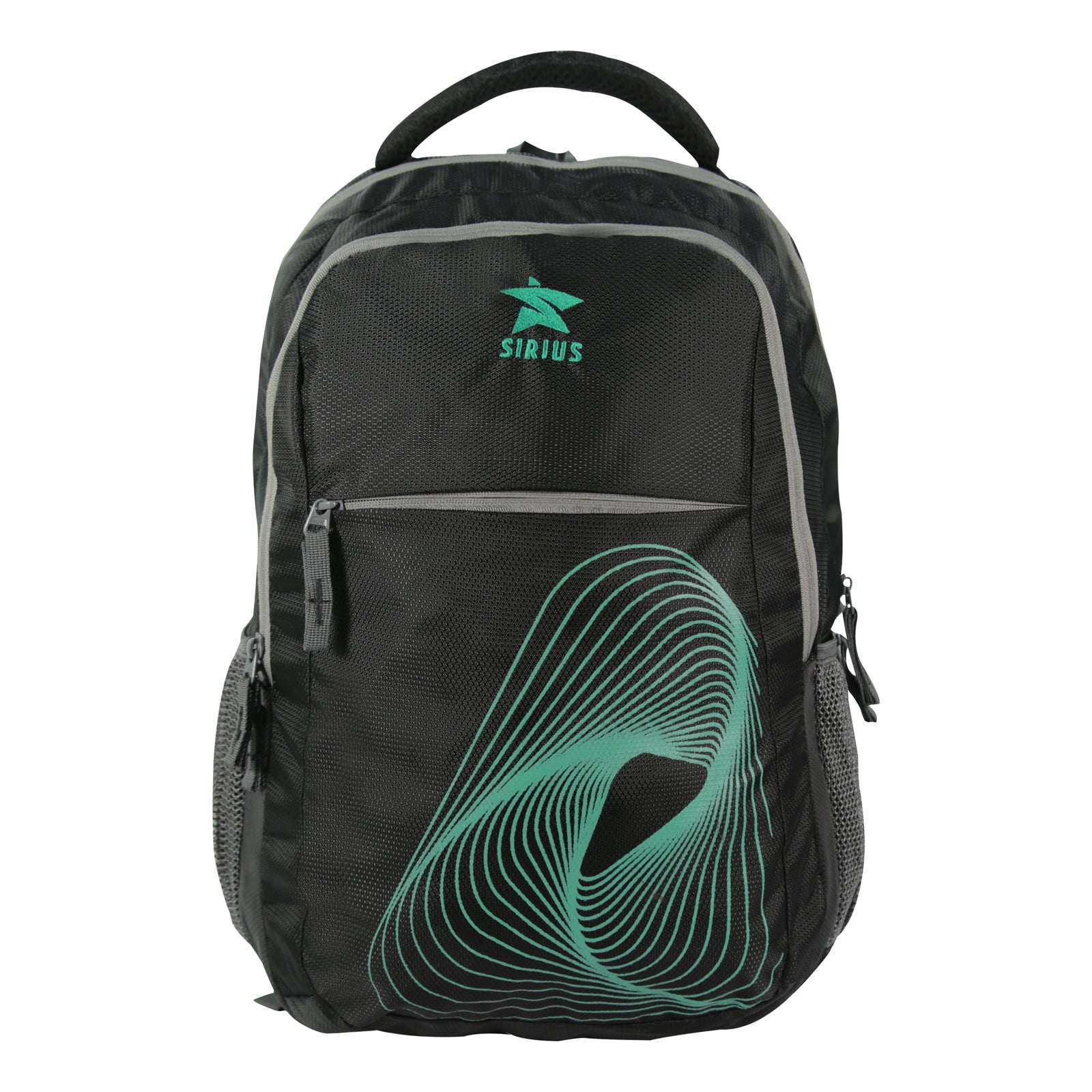 SIRIUS Laptop  LTP 06 Backpack Spiral print  Green & Black