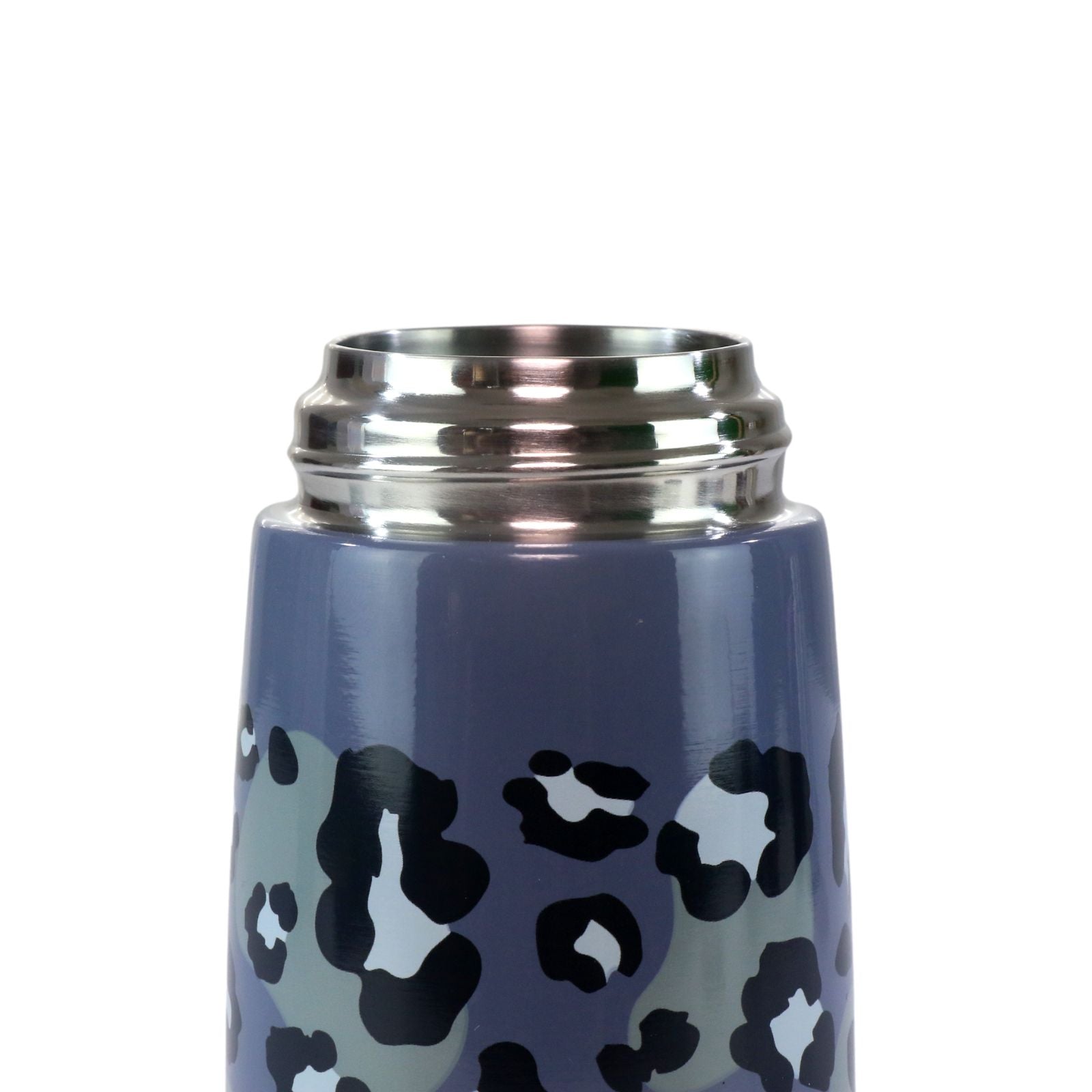 Smily Kiddos Insulated Water Bottle 450ml - Leopard Print Grey