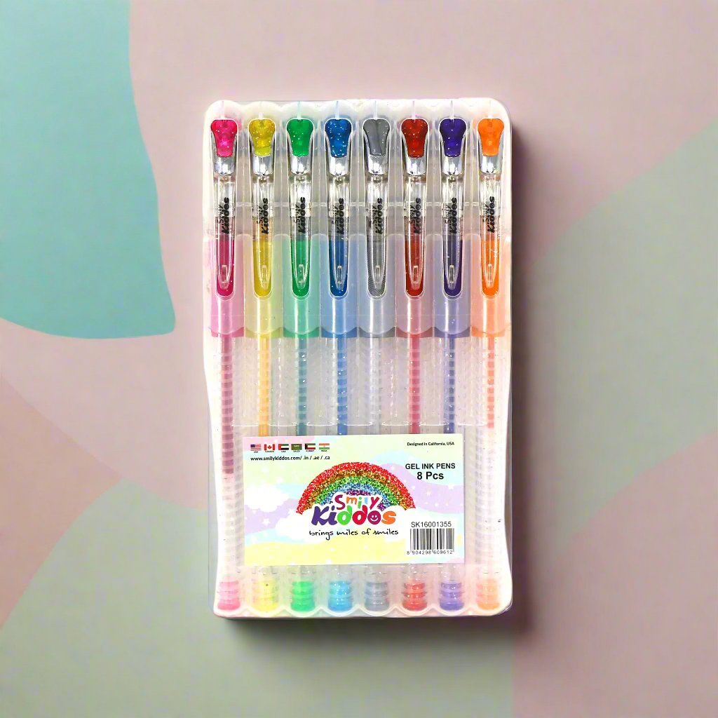 Smily Kiddos  Gel Pens - (Set of 8 )