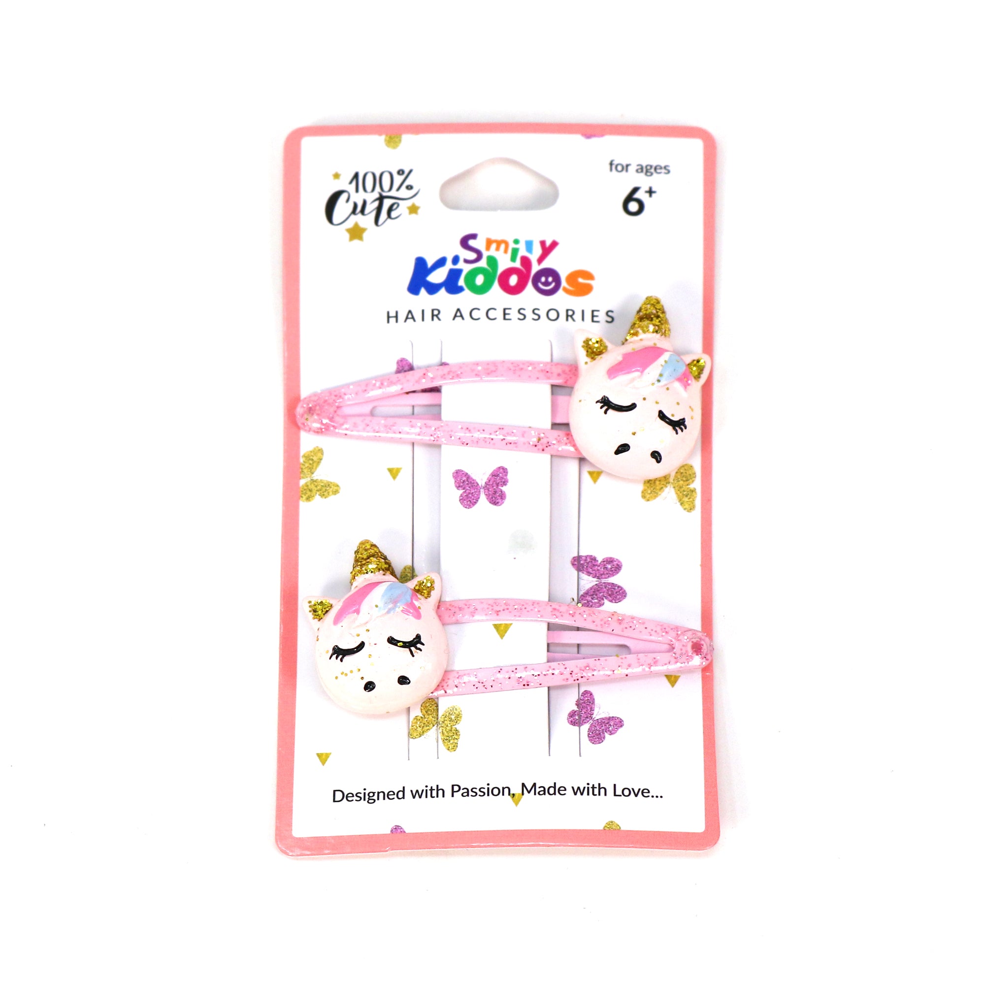 Unicorn Hair Clip Set